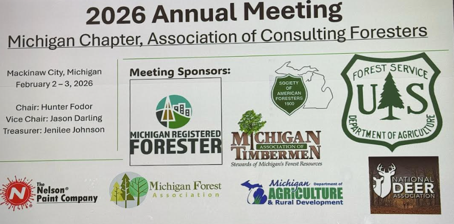 Mi NDA Sponsors Michigan Association of Consulting Forester’s Annual Meeting